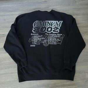 Eminem The Eminem Show 2002 25th Anniversary Crewneck Sweatshirt Back Graphic